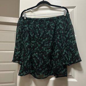 Off the Shoulder Quarter Sleeve Shimmer Top